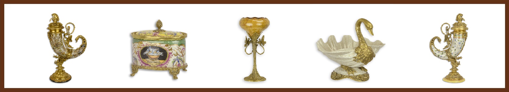 Porcelain with bronze C